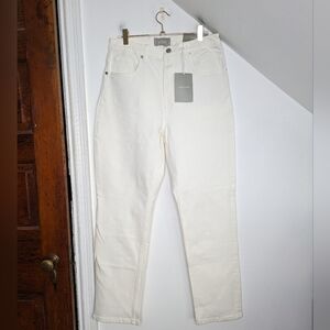 EVERLANE High Rise Straight Jean White NEW Size 30 Regular